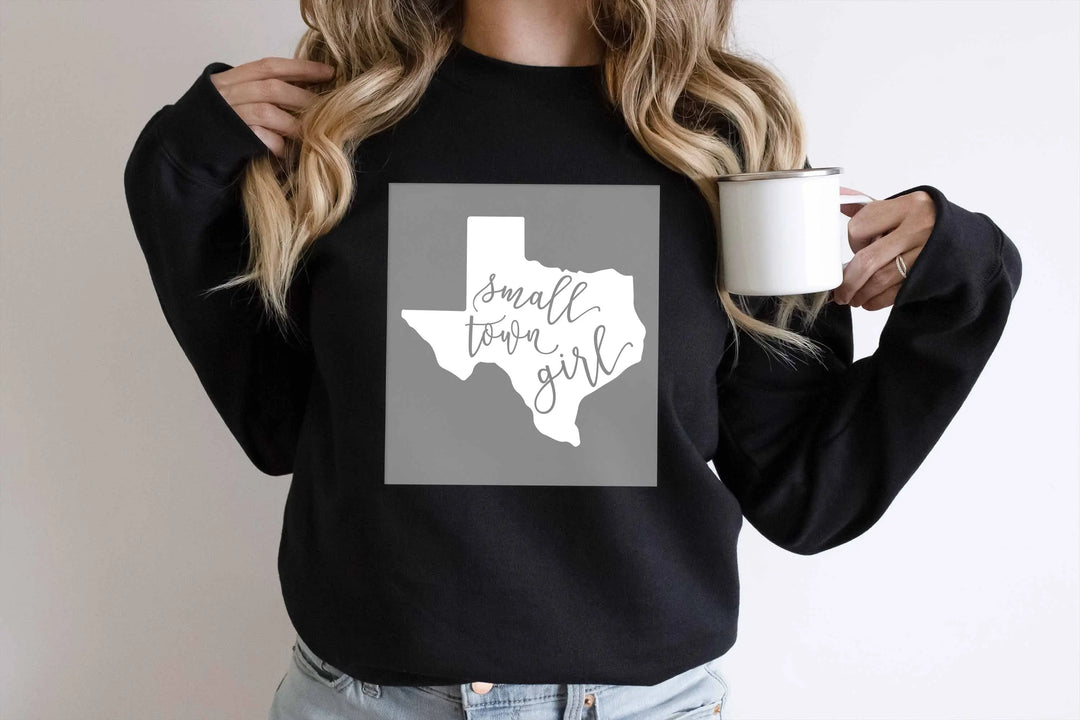 Transferencias DTF para chicas de pueblos pequeños de Texas, mapa de Texas