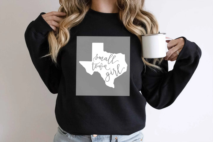 Transferencias DTF para chicas de pueblos pequeños de Texas, mapa de Texas