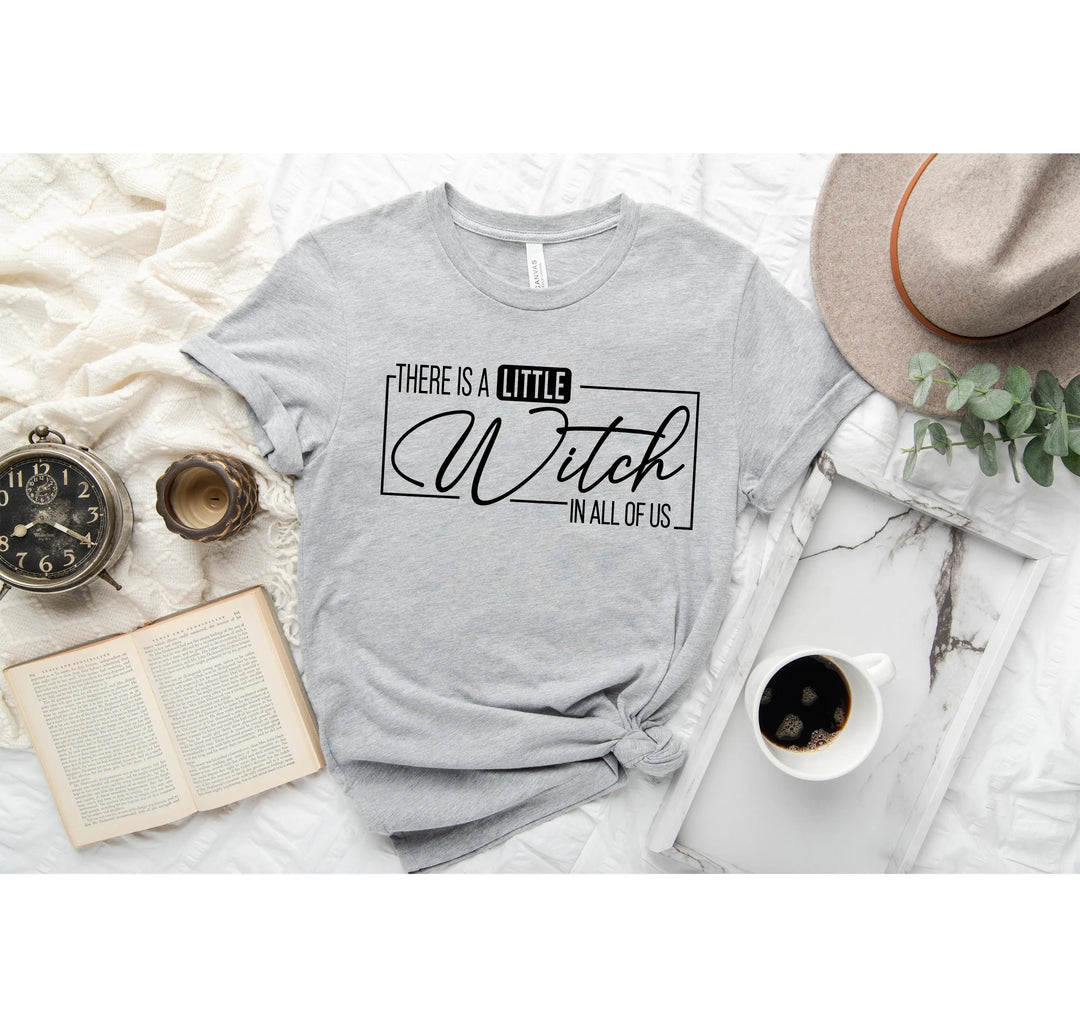 There's a Little Witch in All of Us Shirt – Funny Halloween Party Tee Shirtprintingcenter