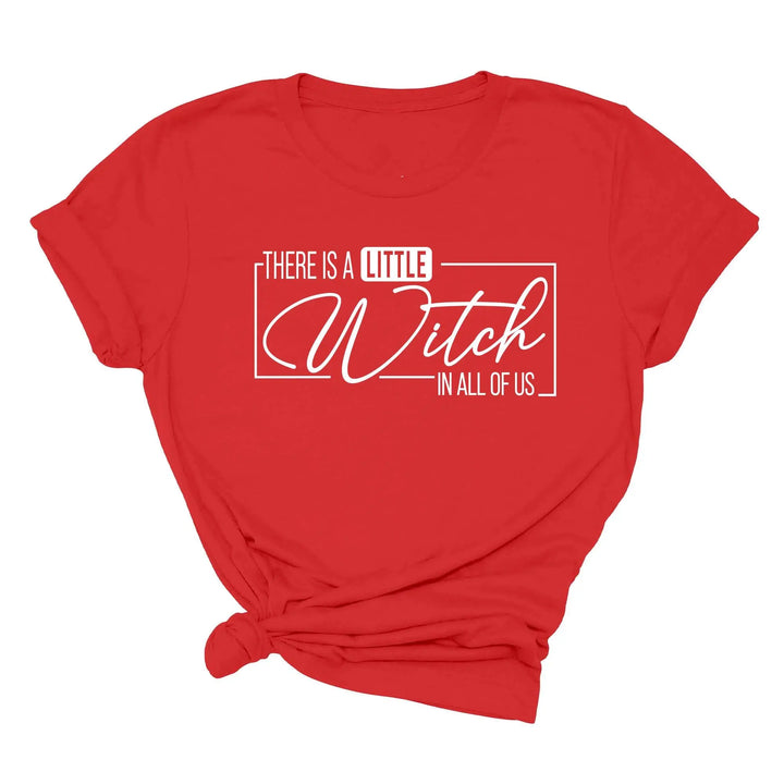 There's a Little Witch in All of Us Shirt – Funny Halloween Party Tee Shirtprintingcenter