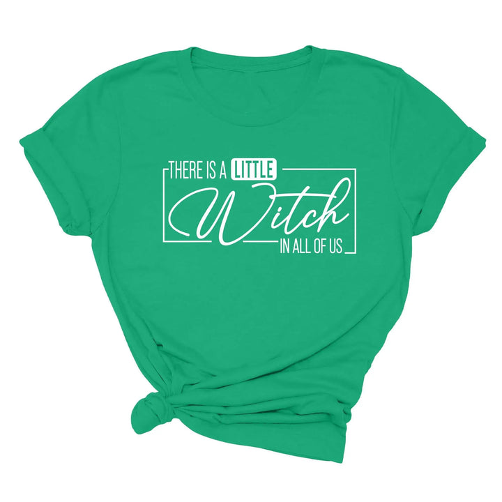 There's a Little Witch in All of Us Shirt – Funny Halloween Party Tee Shirtprintingcenter