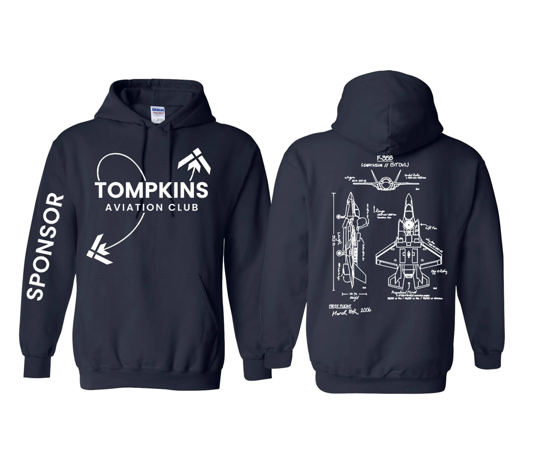 Tompkins High  School Aviation Club Shirt and Hoodie Shirtprintingcenter