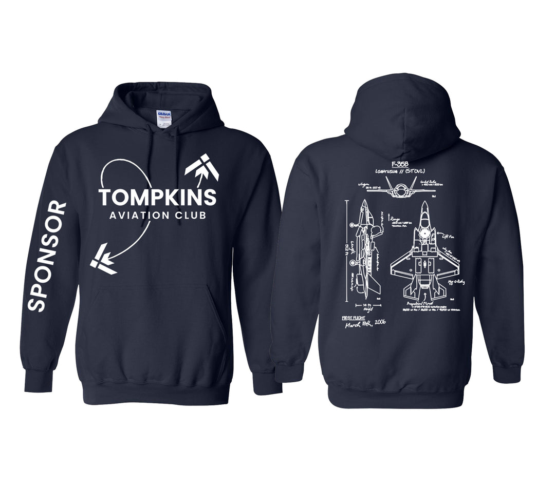 Tompkins High  School Aviation Club Shirt and Hoodie