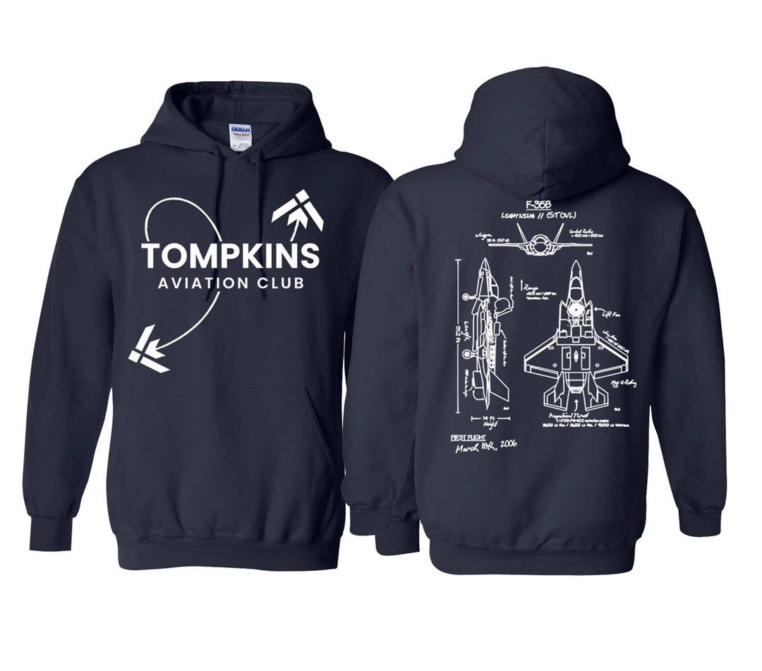 Tompkins High  School Aviation Club Shirt and Hoodie Shirtprintingcenter