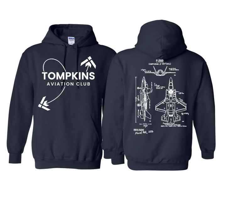 Tompkins High  School Aviation Club Shirt and Hoodie Shirtprintingcenter