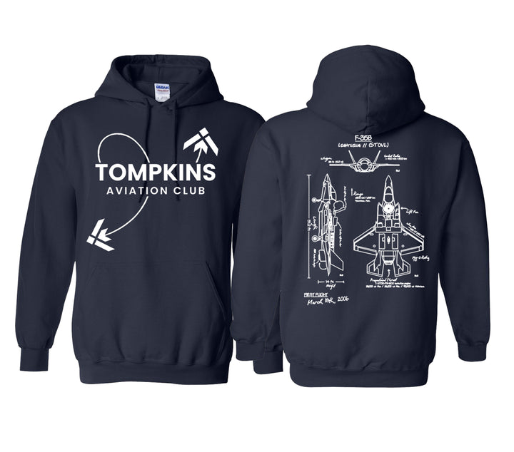 Tompkins High  School Aviation Club Shirt and Hoodie