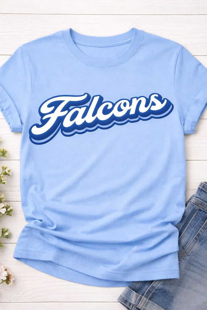 Tompkins High School Falcons Tee – Bella Canvas Single Side Puff Print Shirtprintingcenter