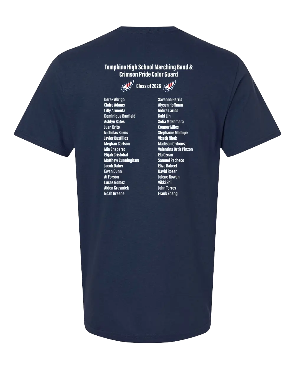 Tompkins High School Marching Band & Crimson Pride Color Guard - Shirtprintingcenter  