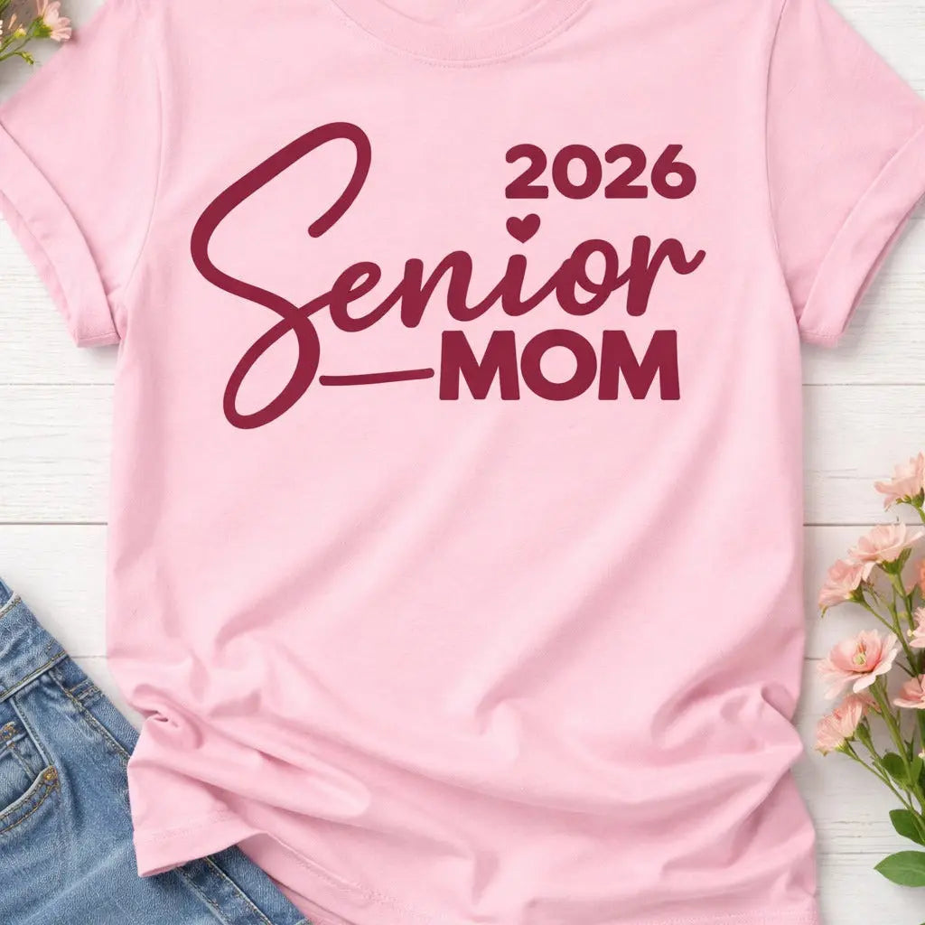 Tompkins High School Senior Mom Tee 2026 – Bella Canvas Single Side Puff Print Shirtprintingcenter