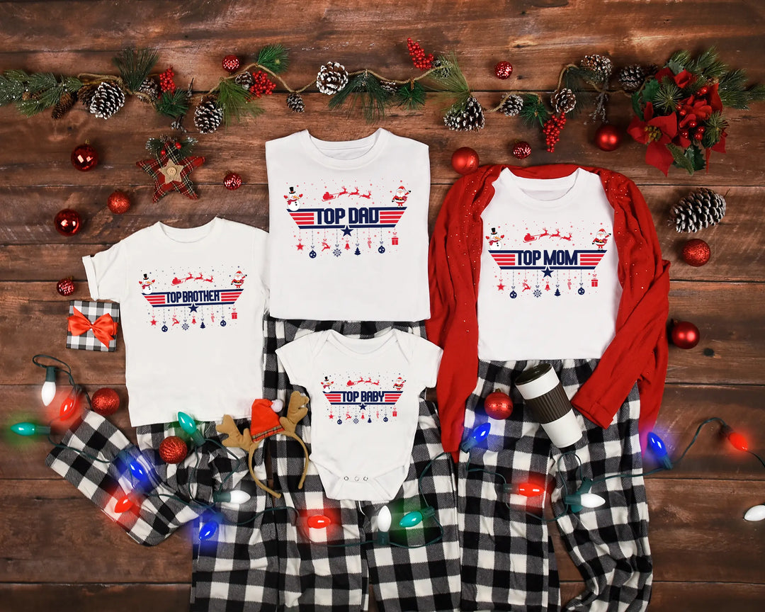 Top Dad Christmas T-Shirt | Top Family Christmas T-Shirt | Top Dad Papa Christmas  Shirt Shirtprintingcenter