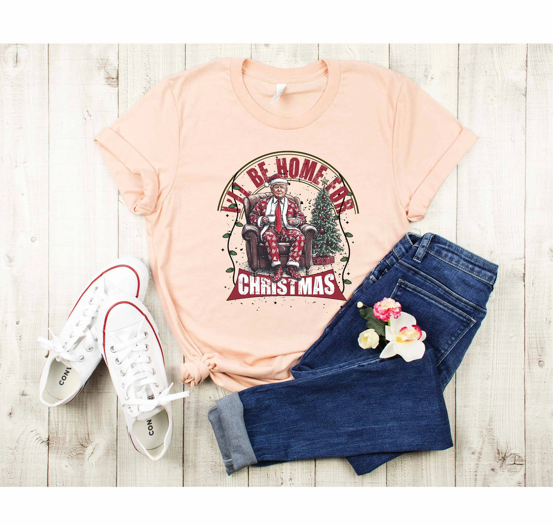 Trump Christmas Shirt | I'll Be Home for Christmas Shirt Shirtprintingcenter