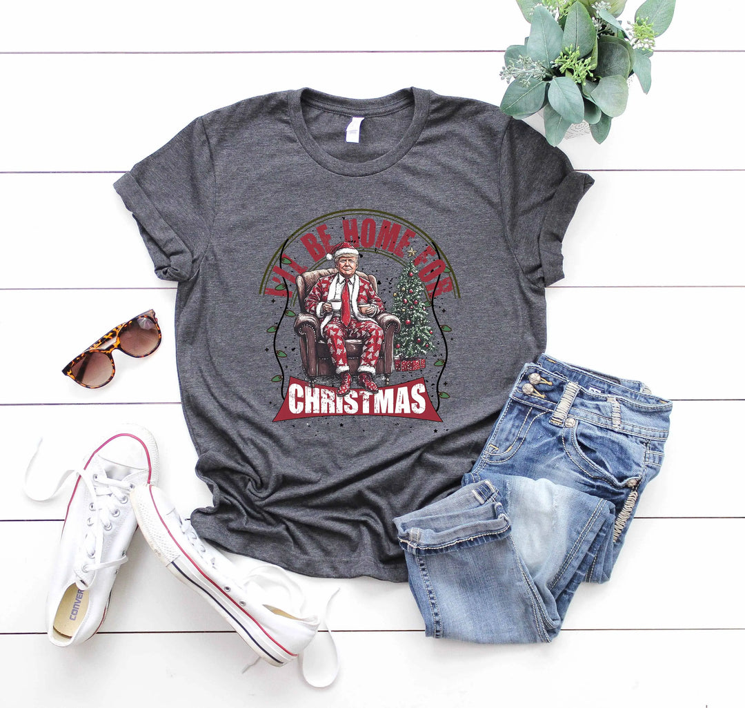 Trump Christmas Shirt | I'll Be Home for Christmas Shirt Shirtprintingcenter