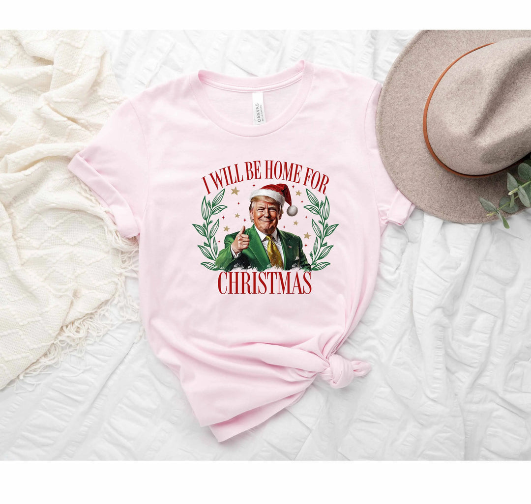 Trump Christmas Shirt | I'll Be Home for Christmas Tee Shirtprintingcenter