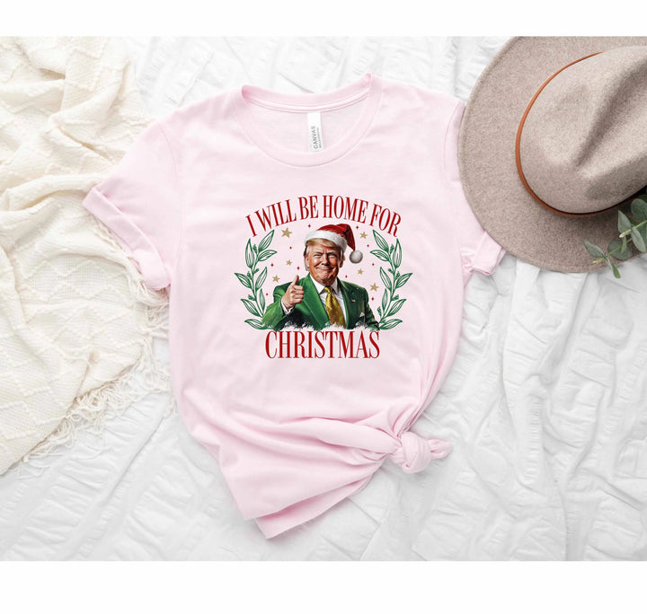 Trump Christmas Shirt | I'll Be Home for Christmas Tee Shirtprintingcenter