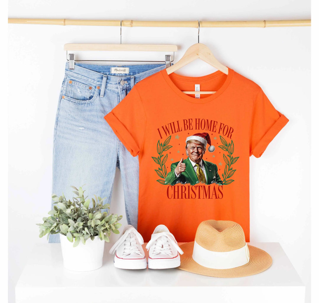 Trump Christmas Shirt | I'll Be Home for Christmas Tee Shirtprintingcenter