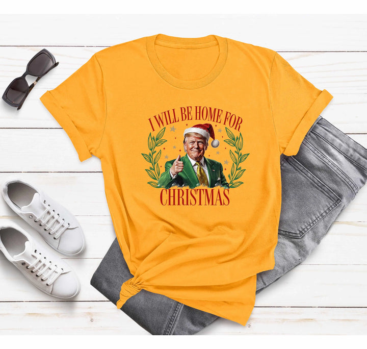 Trump Christmas Shirt | I'll Be Home for Christmas Tee Shirtprintingcenter
