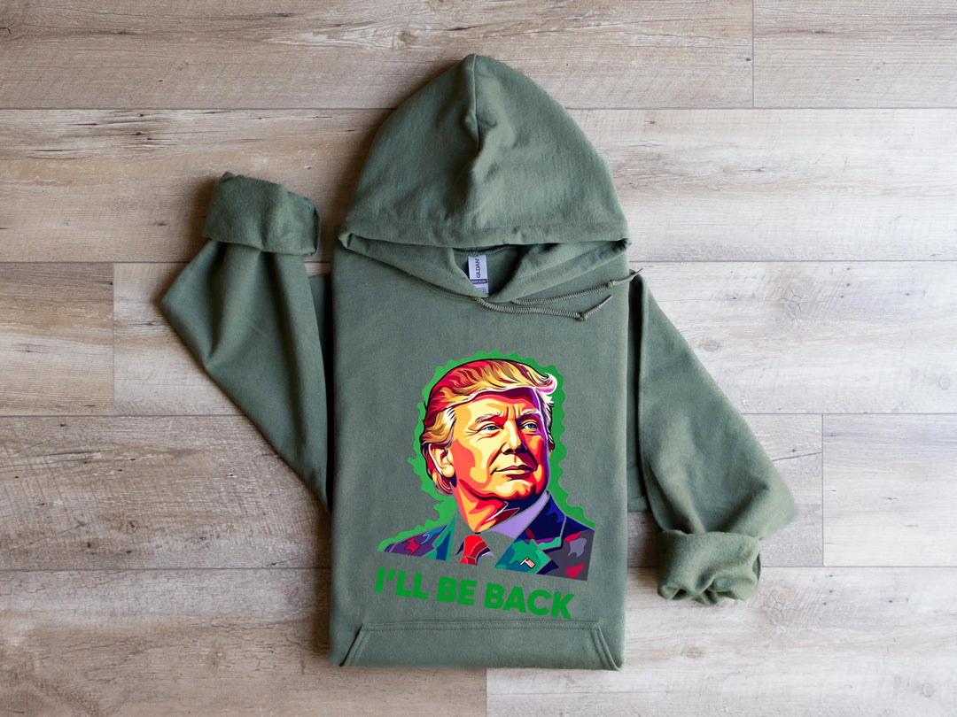 Trump I'll Back Sweatshirt, Trump I'll Be Home for Christmas Shirt funny trump tshirt Humorous Trump Christmas Sweatshirt Shirtprintingcenter