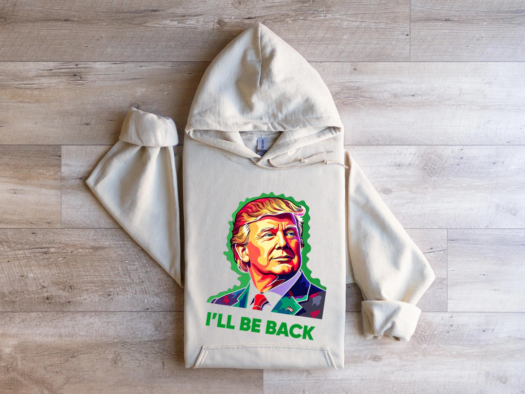 Trump I'll Back Sweatshirt, Trump I'll Be Home for Christmas Shirt funny trump tshirt Humorous Trump Christmas Sweatshirt Shirtprintingcenter