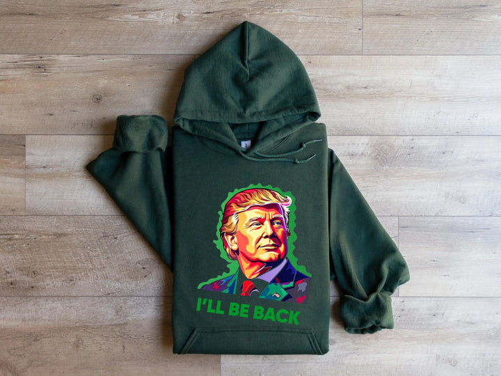 Trump I'll Back Sweatshirt, Trump I'll Be Home for Christmas Shirt funny trump tshirt Humorous Trump Christmas Sweatshirt Shirtprintingcenter