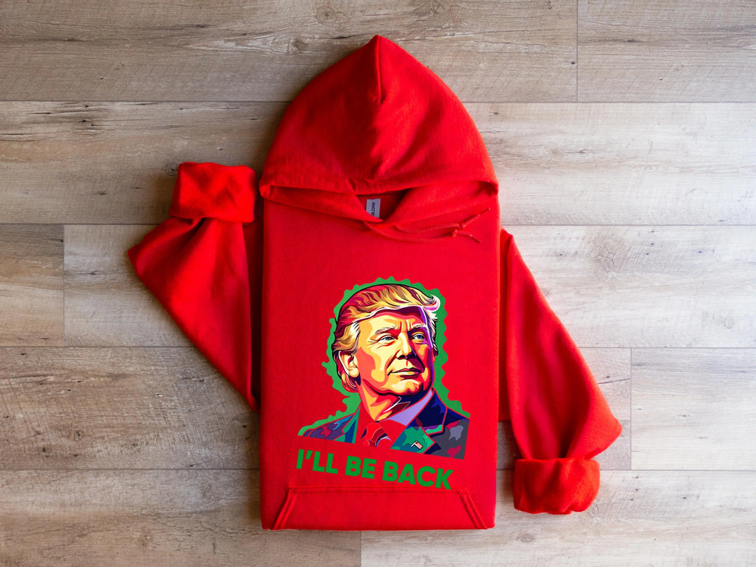 Trump I'll Back Sweatshirt, Trump I'll Be Home for Christmas Shirt funny trump tshirt Humorous Trump Christmas Sweatshirt Shirtprintingcenter
