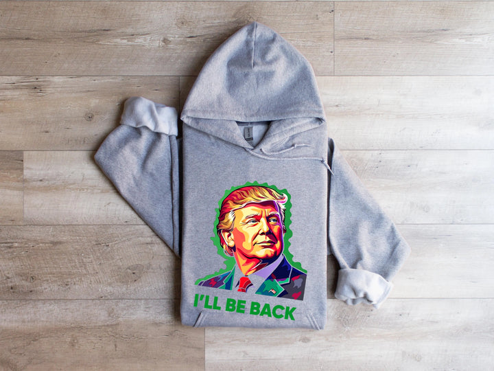 Trump I'll Back Sweatshirt, Trump I'll Be Home for Christmas Shirt funny trump tshirt Humorous Trump Christmas Sweatshirt Shirtprintingcenter