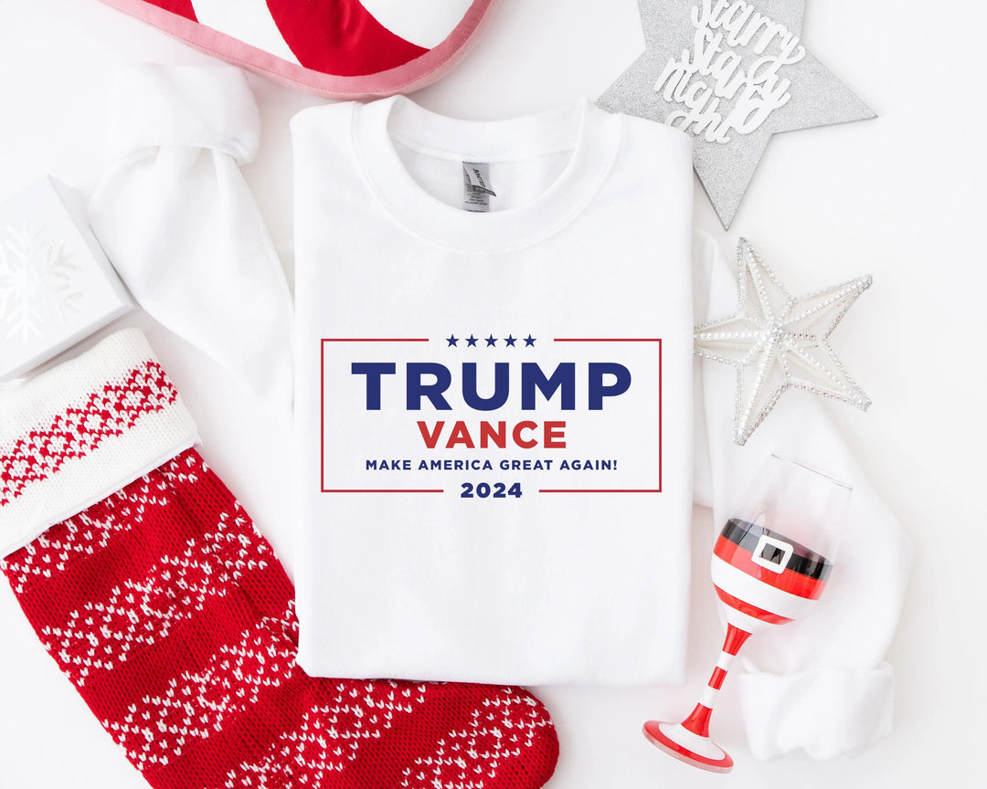Trump Vance 24 Sweatshirt, Trump 2025 Sweatshirt, President Trump, Republican Sweatshirt, Republican Gifts Support Trump Sweatshirt, American Flag Sweatshirt Shirtprintingcenter