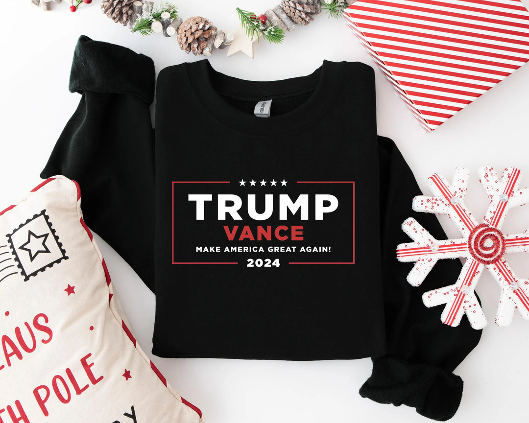 Trump Vance 24 Sweatshirt, Trump 2025 Sweatshirt, President Trump, Republican Sweatshirt, Republican Gifts Support Trump Sweatshirt, American Flag Sweatshirt Shirtprintingcenter