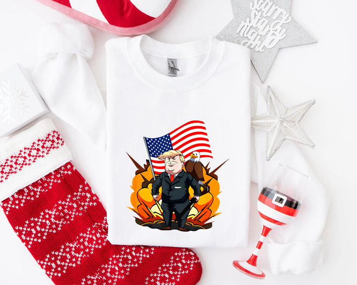 Trump Won Sweatshirt, Trump I'll Back, Trump I'll Be Home for Christmas Shirt funny trump tshirt Humorous Trump Christmas T-Shirt trump pajamas trump sweatshirt Donald Trump Shirt Shirtprintingcenter