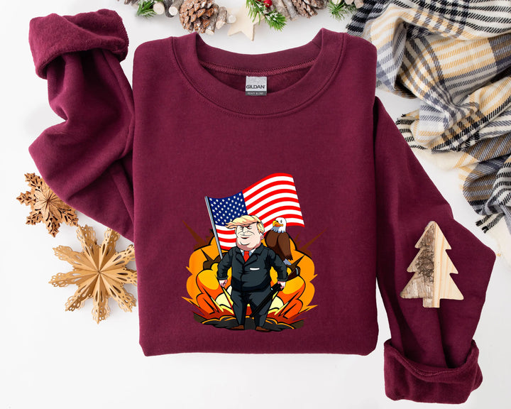 Trump Won Sweatshirt, Trump I'll Back, Trump I'll Be Home for Christmas Shirt funny trump tshirt Humorous Trump Christmas T-Shirt trump pajamas trump sweatshirt Donald Trump Shirt Shirtprintingcenter
