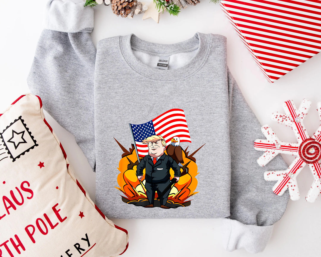 Trump Won Sweatshirt, Trump I'll Back, Trump I'll Be Home for Christmas Shirt funny trump tshirt Humorous Trump Christmas T-Shirt trump pajamas trump sweatshirt Donald Trump Shirt Shirtprintingcenter