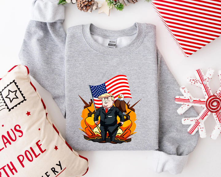 Trump Won Sweatshirt, Trump I'll Back, Trump I'll Be Home for Christmas Shirt funny trump tshirt Humorous Trump Christmas T-Shirt trump pajamas trump sweatshirt Donald Trump Shirt Shirtprintingcenter