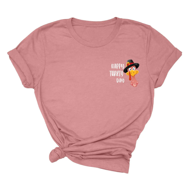 Turkey Pocket Shirt | Gobble Gobble Thanksgiving Tee | Happy Turkey Day Tee Shirtprintingcenter