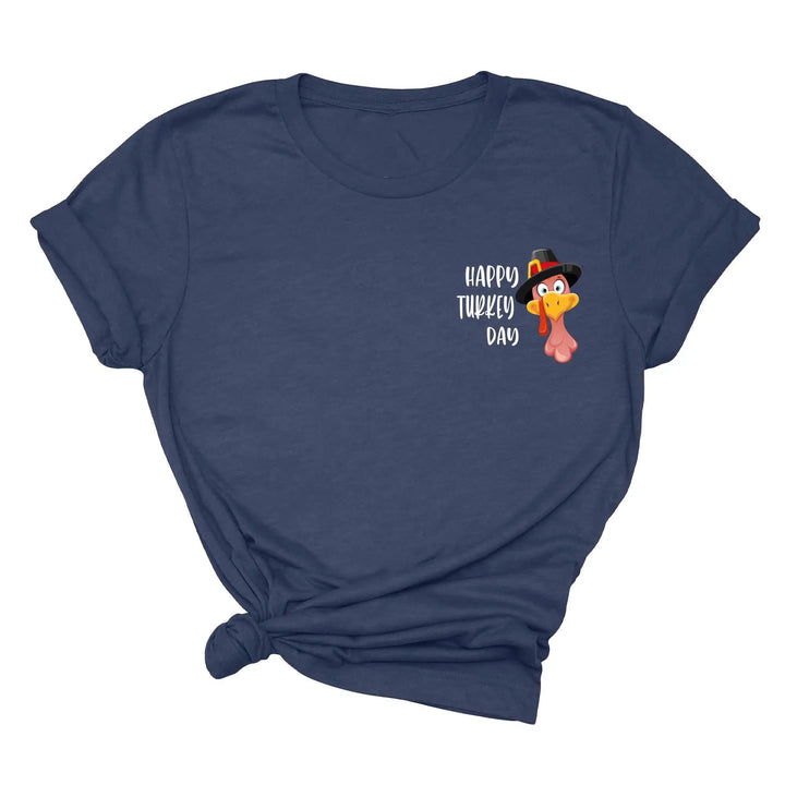 Turkey Pocket Shirt | Gobble Gobble Thanksgiving Tee | Happy Turkey Day Tee Shirtprintingcenter