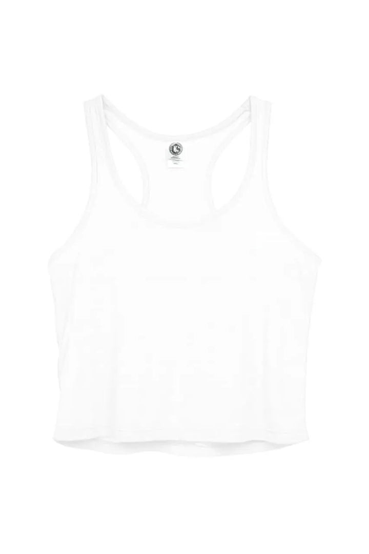 US Blanks Women's Sheer Cropped Racer Tank Top - US510 Shirtprintingcenter