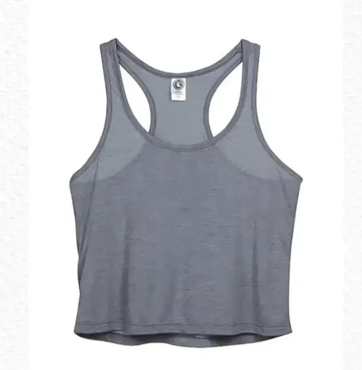 Camiseta sin mangas corta transparente para mujer de US Blanks - US510