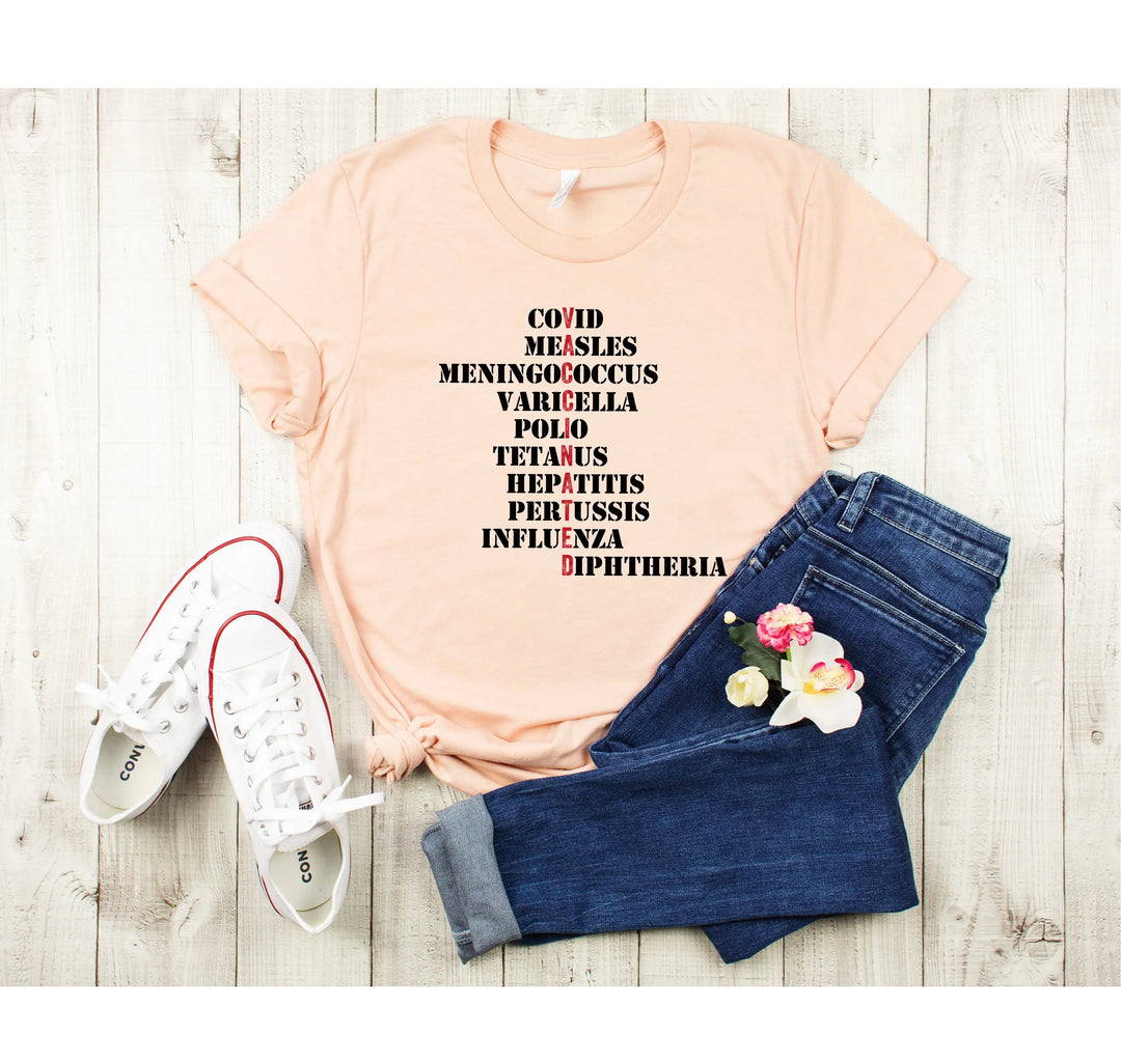 Vaccinated T-Shirt - Pro Vaccine & Funny Nurse Science Shirt Shirtprintingcenter