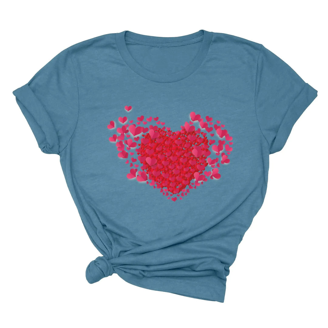 Valentine's Day Shirt - Double Heart & Cute Valentine's Tee Gift Shirtprintingcenter