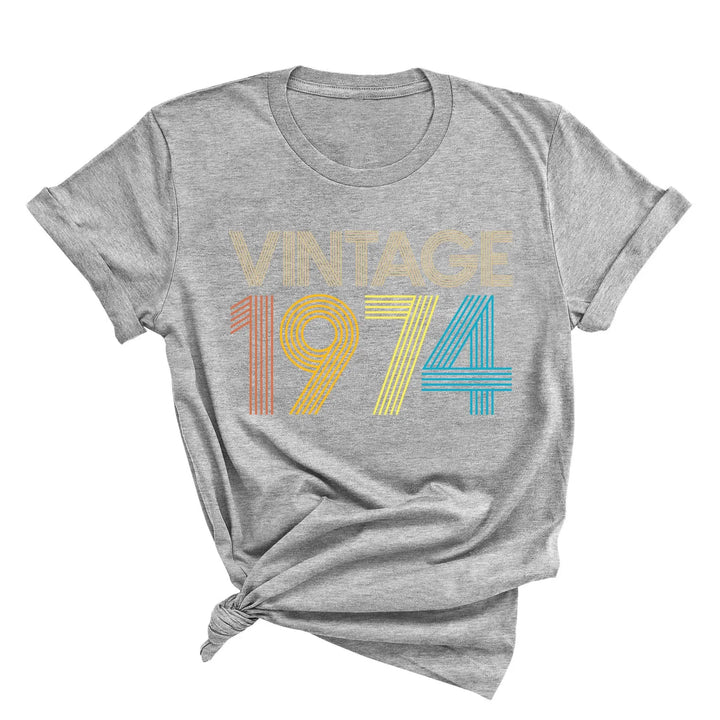 Vintage 1974 50th Birthday Shirt - Gift for Men & Women Shirtprintingcenter
