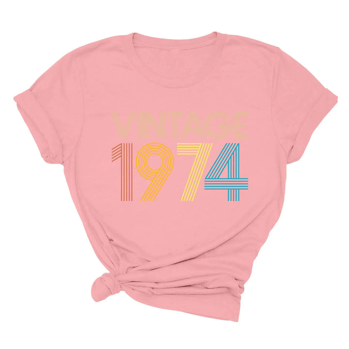 Vintage 1974 50th Birthday Shirt - Gift for Men & Women Shirtprintingcenter