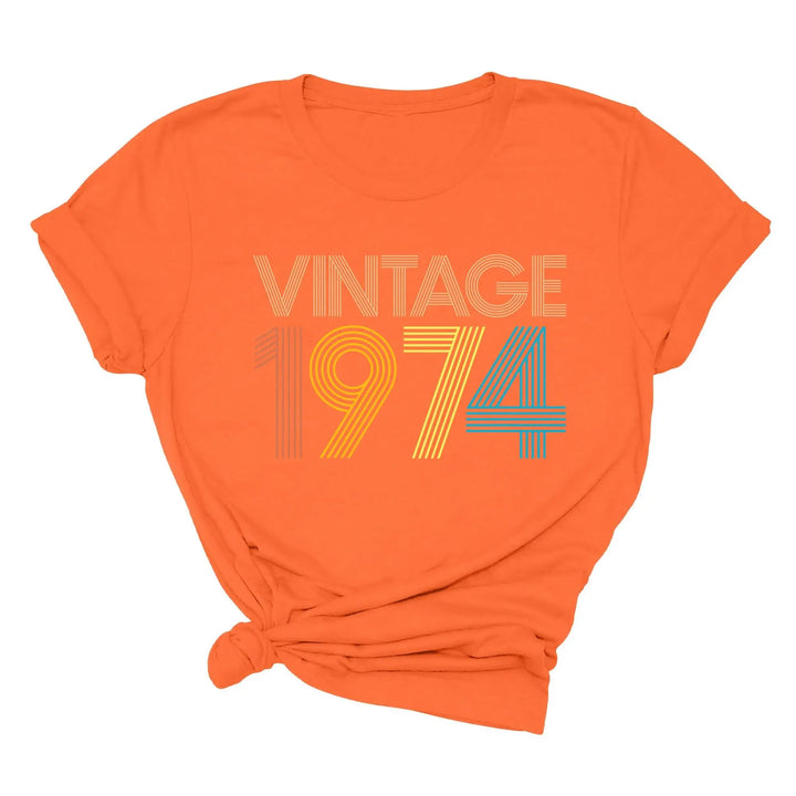 Vintage 1974 50th Birthday Shirt - Gift for Men & Women Shirtprintingcenter