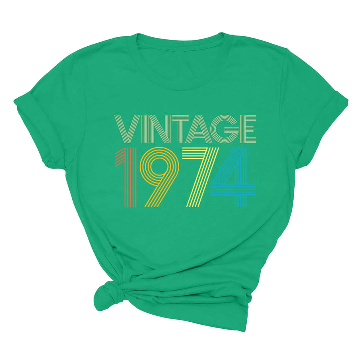Vintage 1974 50th Birthday Shirt - Gift for Men & Women Shirtprintingcenter