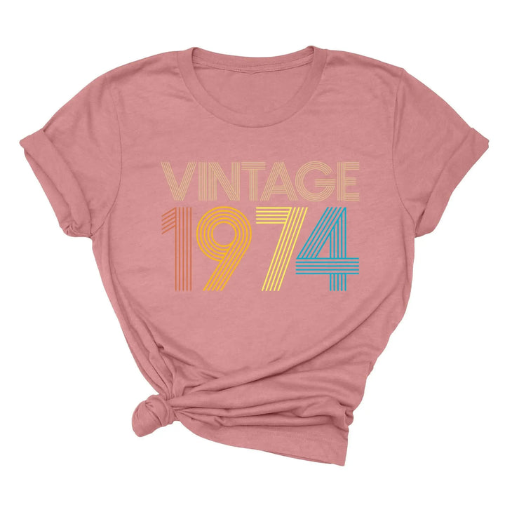 Vintage 1974 50th Birthday Shirt - Gift for Men & Women Shirtprintingcenter