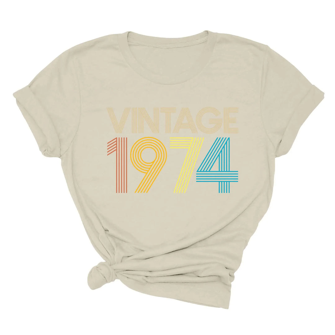 Vintage 1974 50th Birthday Shirt - Gift for Men & Women Shirtprintingcenter