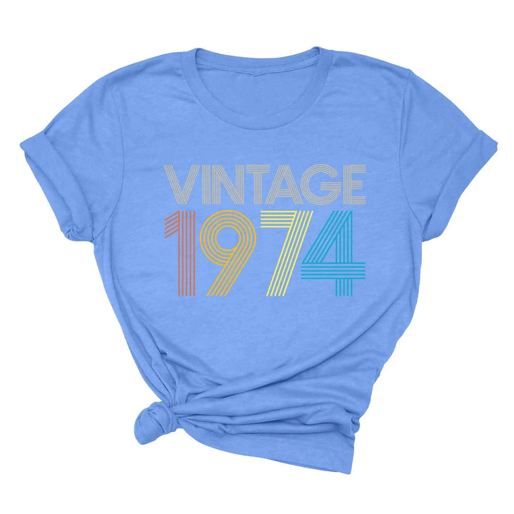 Vintage 1974 50th Birthday Shirt - Gift for Men & Women Shirtprintingcenter