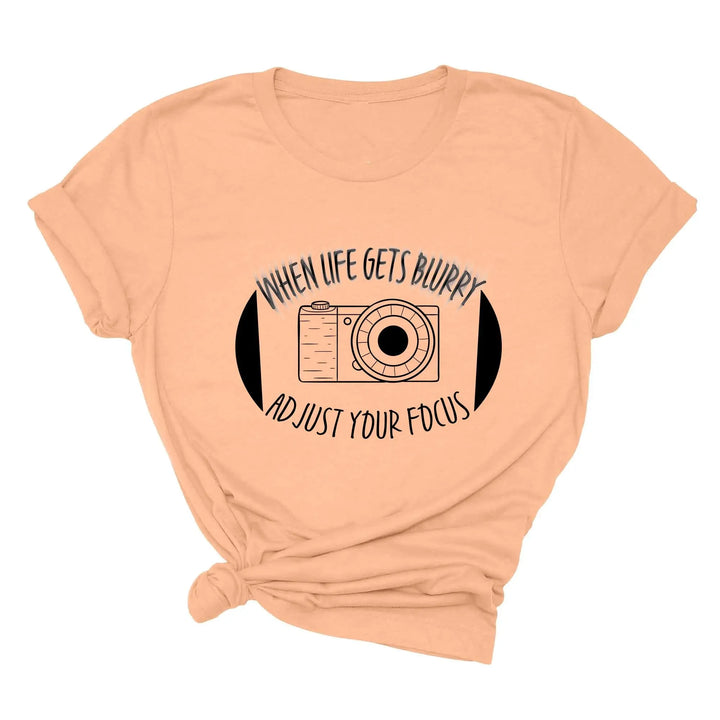 Vintage Camera Shirt - Photographer Tee | Adjust Your Focus