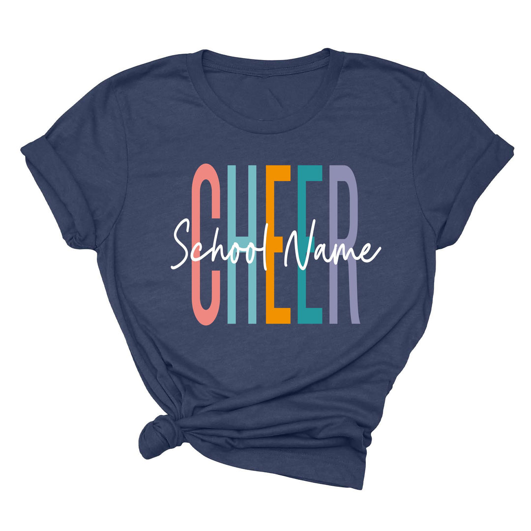 Personalized Cheerleader T-Shirt - Custom Cheer Team & Coach Gift