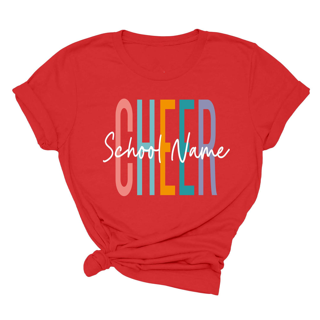 Personalized Cheerleader T-Shirt - Custom Cheer Team & Coach Gift