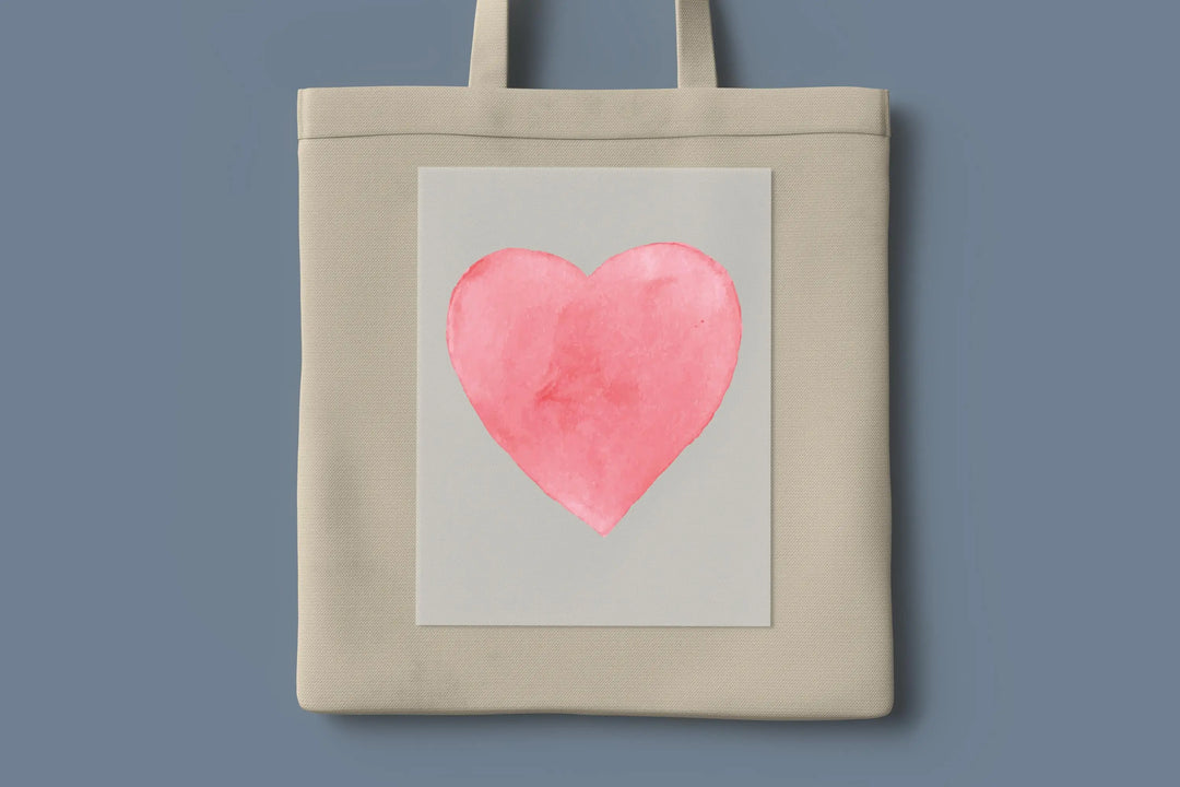 Transferencia DTF de corazón de acuarela, transferencia DTF de profesor de San Valentín