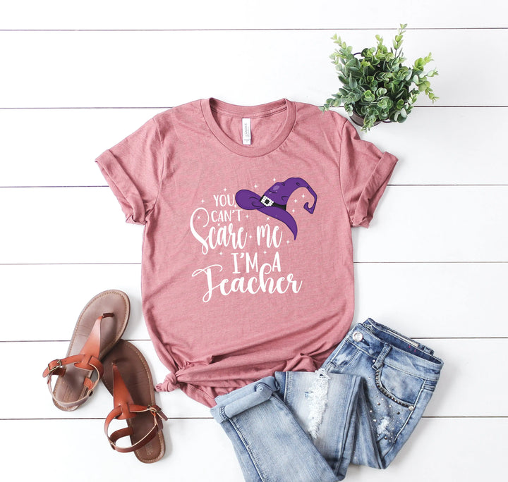You Can't Scare Me I'm a Teacher Halloween Shirt | Spooky Teacher Gift Shirtprintingcenter
