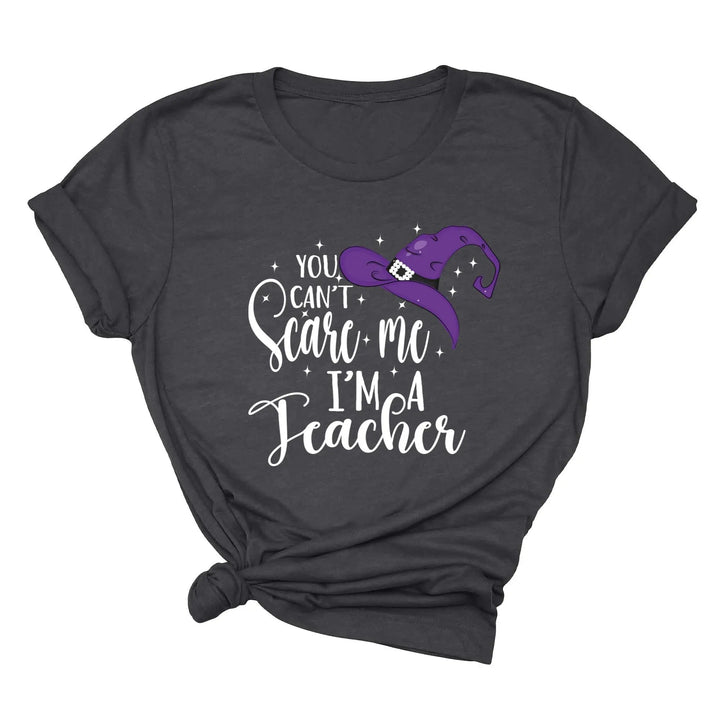 You Can't Scare Me I'm a Teacher Halloween Shirt | Spooky Teacher Gift Shirtprintingcenter